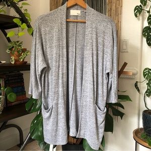 Aritzia Wilfred Free Zlata Open Front Sweater Cardigan
